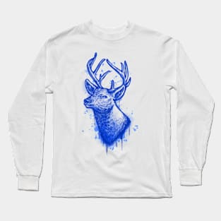 Great Deer Watercolor Long Sleeve T-Shirt